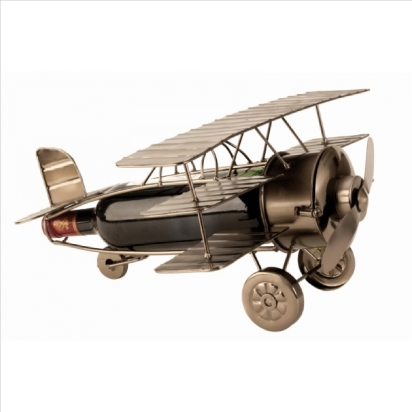Porte Bouteille Métal Avion