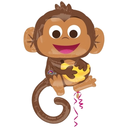 Ballon Foil Supershape  Happy Monkey , P