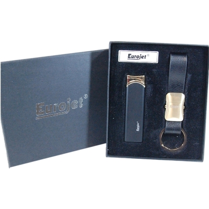 Set briquet tempête/porte clé gold