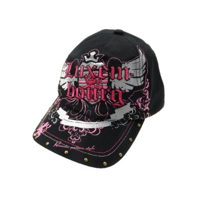 Casquette de golf noir-rose "Luxembourg"