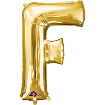 Ballon Foil Minishape Lettre  F  Or A05