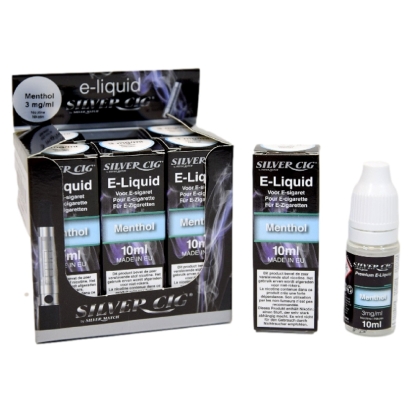 E-liqu.(10ml) Silvercig 3mg MENTHOL