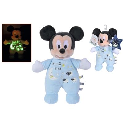 Peluche Disney mickey brille noir
