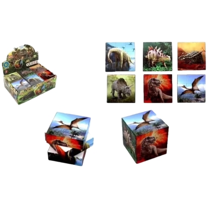 Jeu patience cube Dino