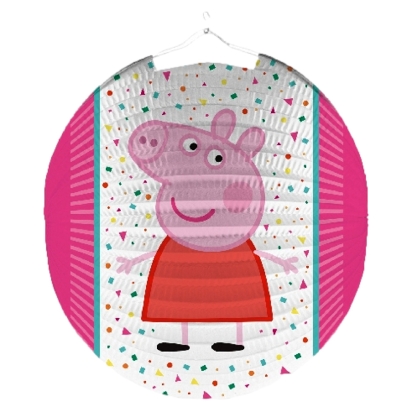 Lanterne Peppa Pig En Papier 25 Cm