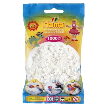 Sac 1000 Perles Coloris 01 Blanc Hama