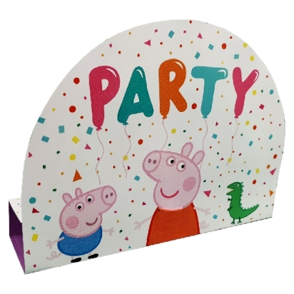 8 Invitations Et Enveloppes Papier Peppa
