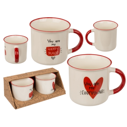 Set 2 mugs St Valentin