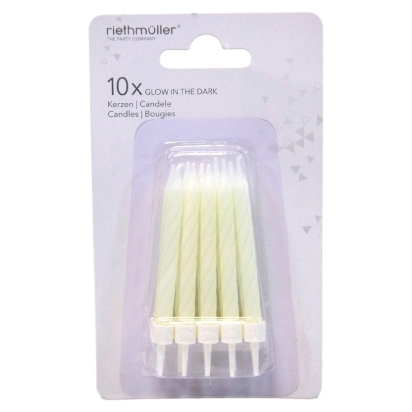 Set de 10 Bougies phosphorescente (Glow)