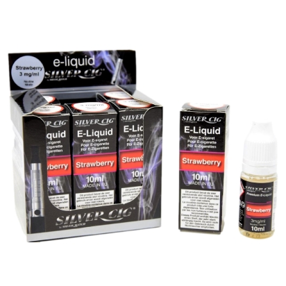 E-liqu.(10ml) Silvercig 3mg STRAWBERRY