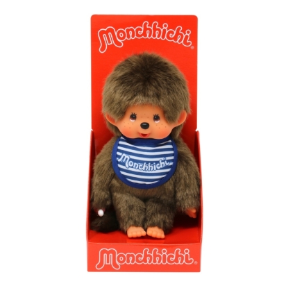 Peluche Monchichi Garçon Bavoir 20 cm