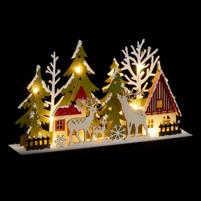 Village de Noël lumineux