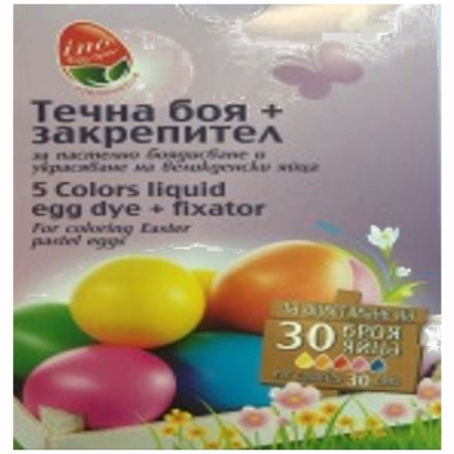 Set 5 colors liquid egg dye + fixator