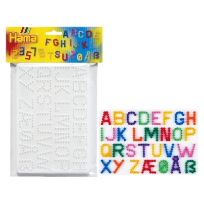 Set De 2 Plaques Lettres/Chiffres Hama