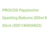 Sparkling Balloons Gobelets en papier FS