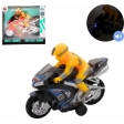 Moto avec pilote à friction 18 cm