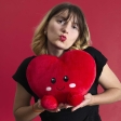 peluche coeur 25cm kawaii