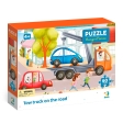 Puzzle Tow truck on the road, 60 pieces