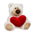Ours en peluche avec coeur rouge