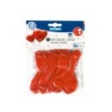 6 Ballons coeurs rouges / sachet