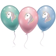 6 Ballons Licorne 85Cm