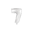 Ballon Foil Mini Chiffre 7 argent N16 pa