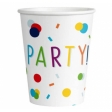 8 Gobelets papier Confetti Birthday 250