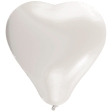 6 Ballons Coeur Blanc / Sachet