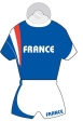 Mini Tenue Foot France Avec Ventouse