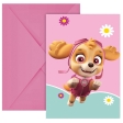 Paw Patrol Skye And Everest Invitations