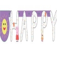 Banderole de lettres HB Peppa Pig