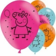 6 Ballons en latex Peppa Pig 23cm