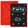 Gaming Party Invitations et enveloppes F