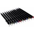 Stylo bille noir métal déco Strass