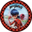 8 Assiettes Rondes Papier Miraculous 23