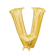 Ballon Foil Minishape Lettre  V  Or A05