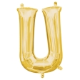 Ballon Foil MiniShape Lettre "U" or A05