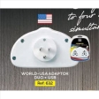 Adaptateur DUO de WORLD vers USA 2xUSB