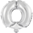 Ballon Foil Mini Chiffre 0 argent N16 pa