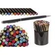 Stylo bille noir métal déco Strass