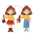 Magnetic game Dress-up Fashion Girl