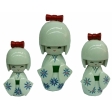 Ensemble De 3 Figurines Kokeshi