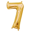 Ballon Foil Minishape Chiffre "7" Or A05