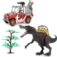 Set de jeu -jeep + dinosaure