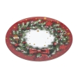 Assiettes Prés. Couronne 33 Cm