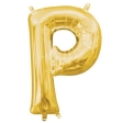 Ballon Foil Minishape Lettre  P  Or A05