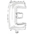 Ballon Foil Mini Lettre E argent N16 paq