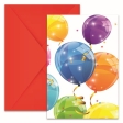 Sparkling Balloons Invitations