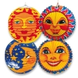 Lanterne Soleil & Lune Papier Assortis 2
