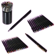 Stylo bille noir métal déco Strass